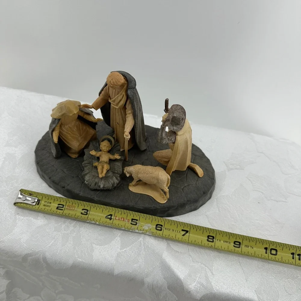 Vintage Nativity Scene Made in Italy Christmas Figures Traditional Manger Scene